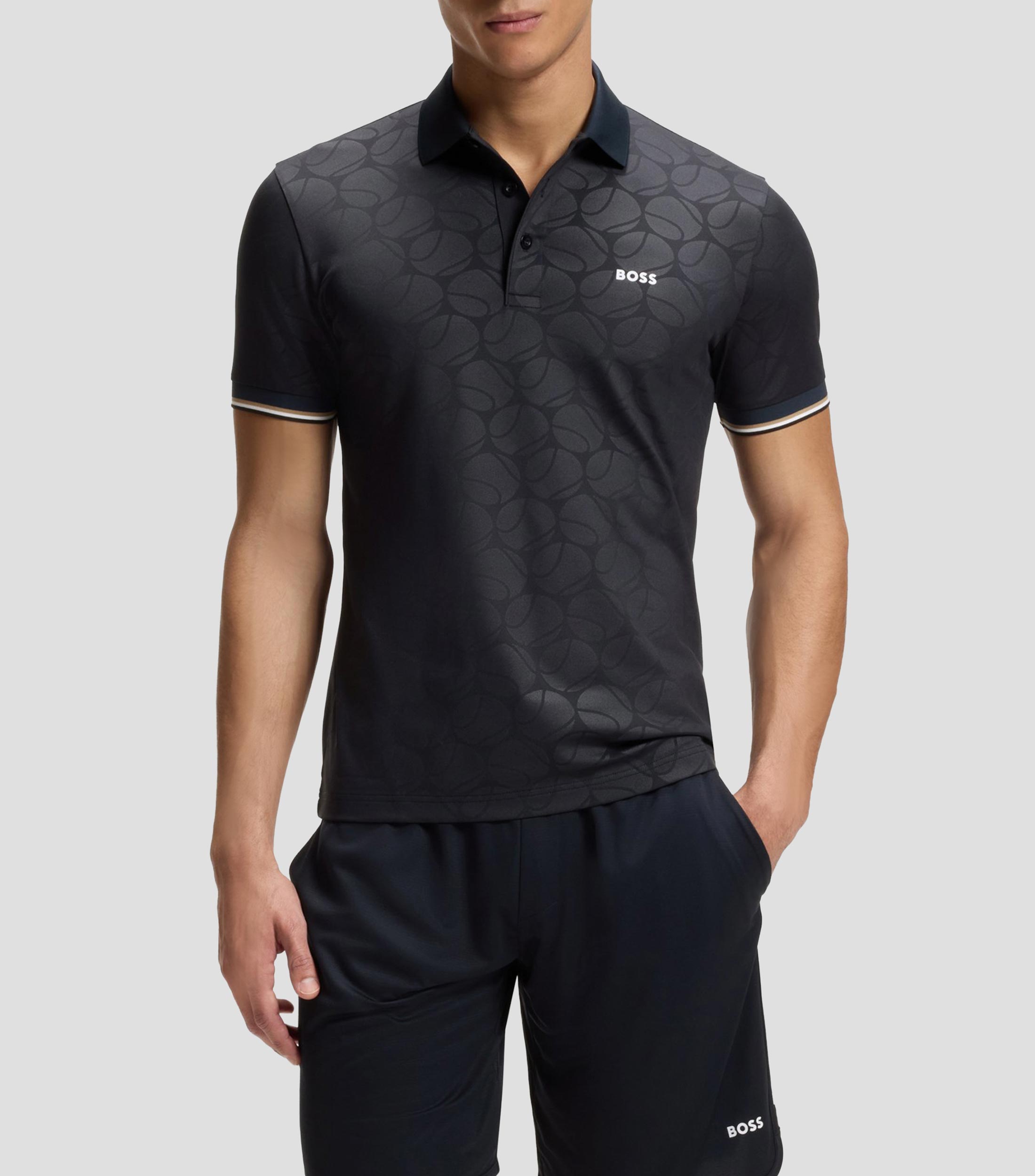 Playera tipo polo manga corta lisa Hombre